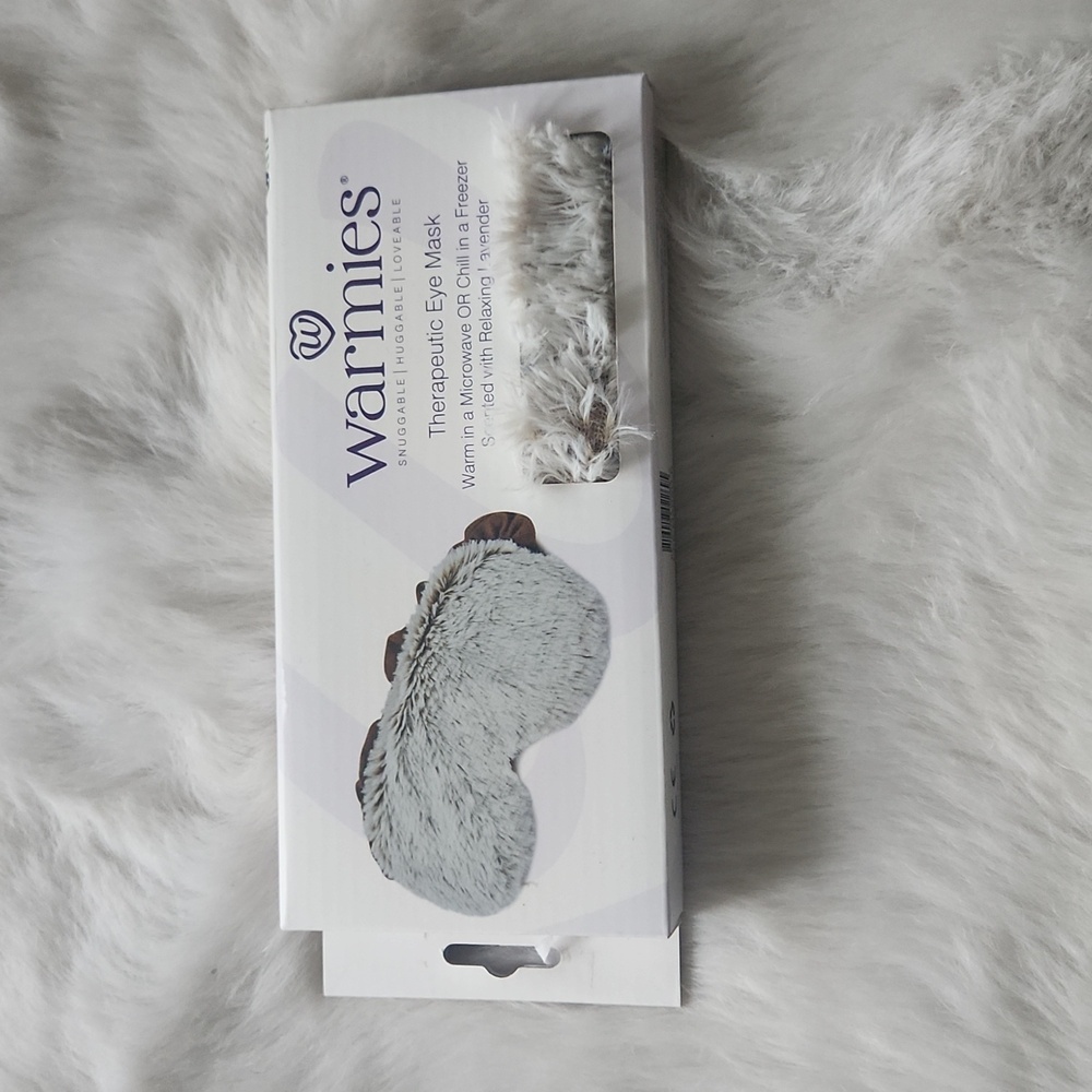 NWT Warmies Therapeutic Eye Mask & Neck Wrap - Soft Grey - Picture 4 of 5